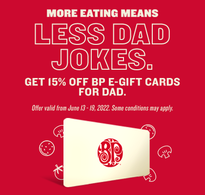 Get 15% Off E-Gift Cards For Dad!