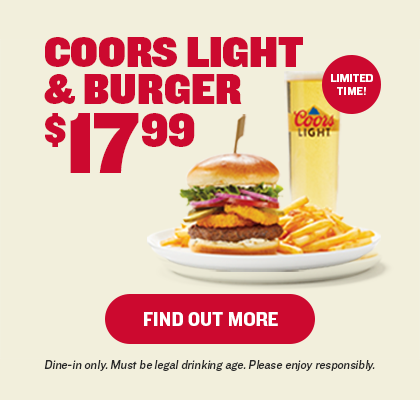 Coors Light and Burger