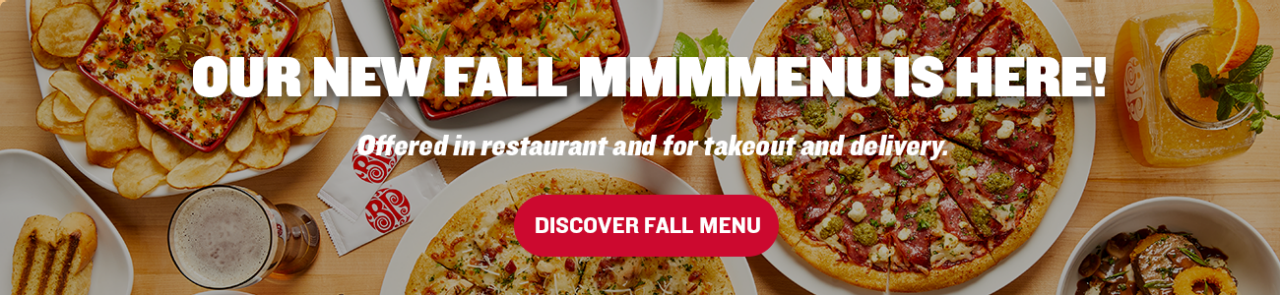 Discover the fall menu