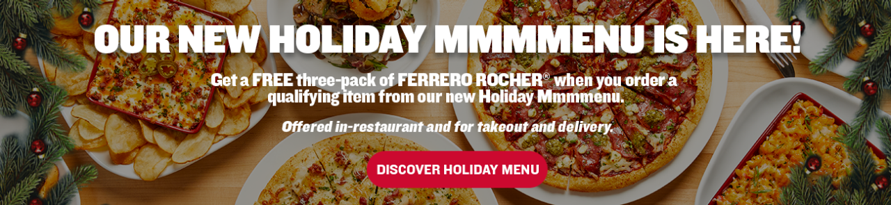 OUR NEW HOLIDAY MENU IS HERE