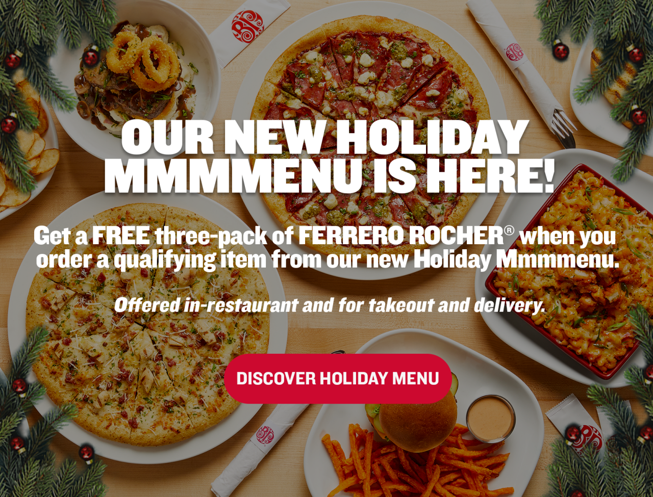OUR NEW HOLIDAY MENU IS HERE