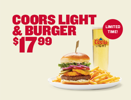 Coors Light and Burger