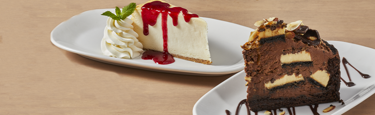two kinds of cheesecakes